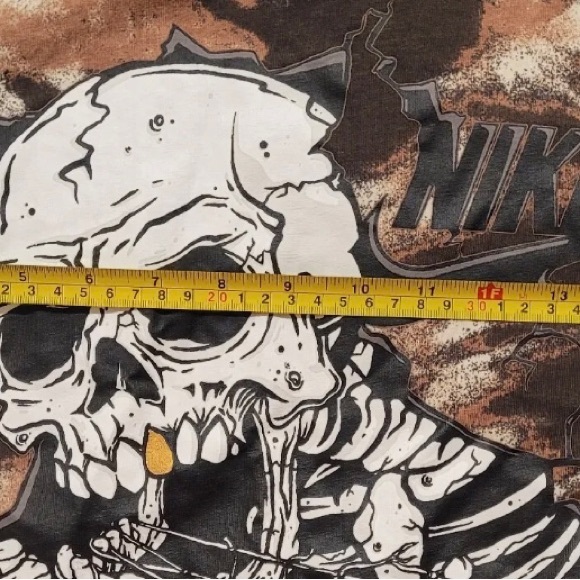 Nike Sportswear Black / Brown Tie Dye Skull Shirt Adult Men’s Size S DR9… - Picture 8 of 12